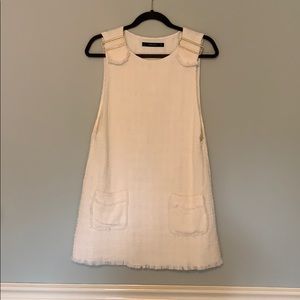 White Tweed Zara Dress